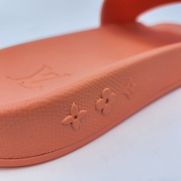 Louis Vuitton Men's Orange Monogram Waterfront Mule Sandals - Picture 11 of 15